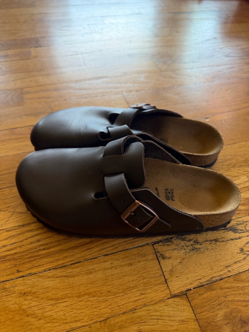 Birkenstock Mocha Boston Clogs - Picture 8 of 9